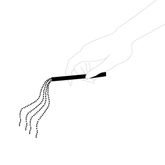 JEWELRY - MAGNIFICENT SILVER METAL CHAIN / WHIP NECKLACE